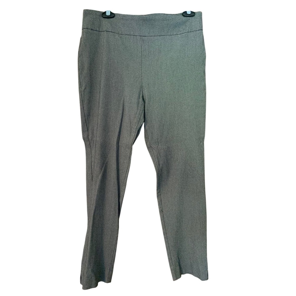 Counterparts Gray Herringbone Pull On Career‎ Office Pants Size 10